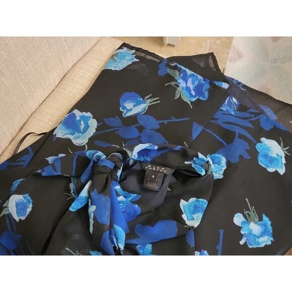 Pink Tartan Silk Halter Tie Blouse - Picture 2 of 6